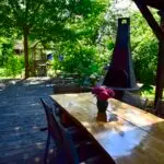 Terrasse Urlaub im Spreewald am Wasser Hugos Villa